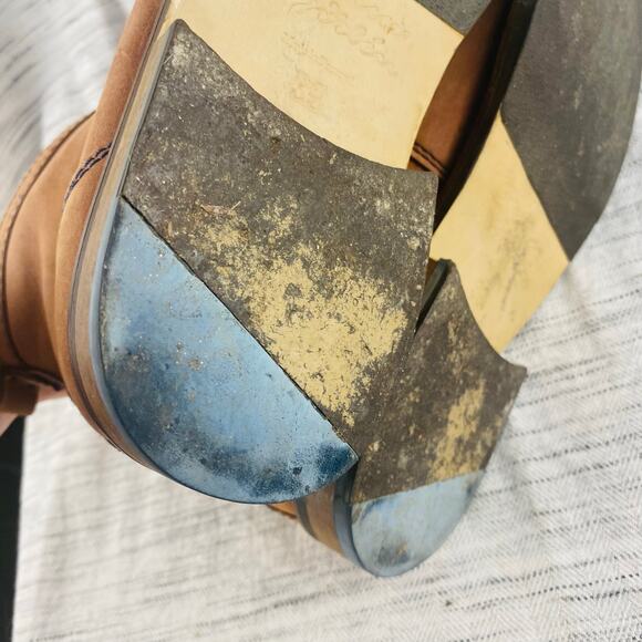 Gudren Sjoden Tan Leather Winter Boots Ankle Booties Minimalist Utilitarian 8.5 - Picture 6 of 8